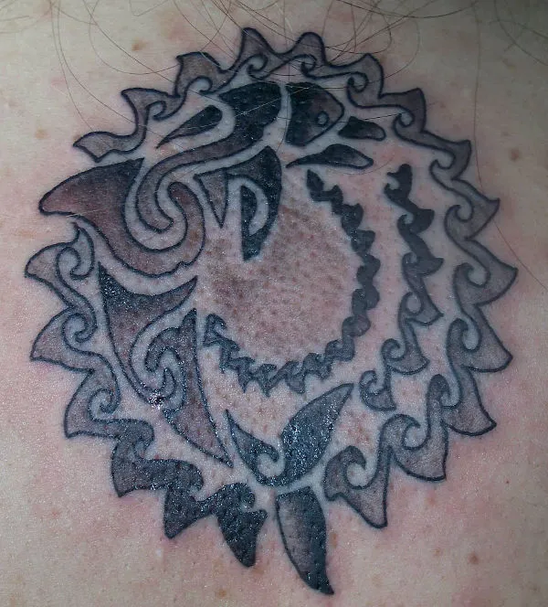 Real community tattoo placement: Jennifer - Sun dolphin