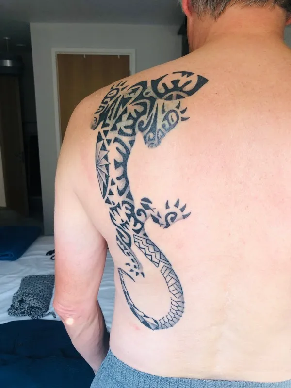 Real community tattoo placement: John - Te Feti'i