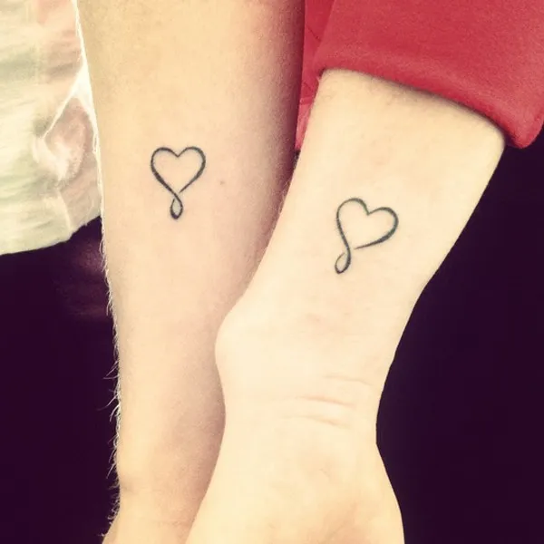 Real community tattoo placement: Josie - Infinity heart