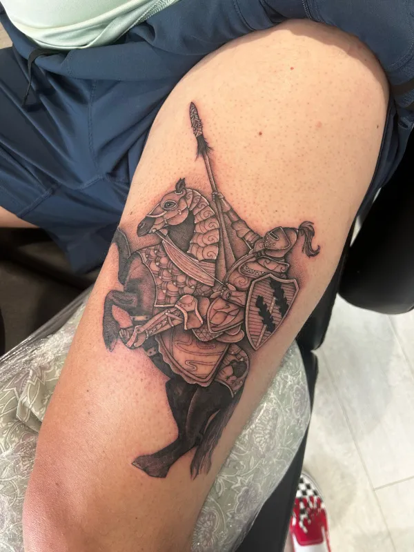 Real community tattoo placement: Kiernan - knight