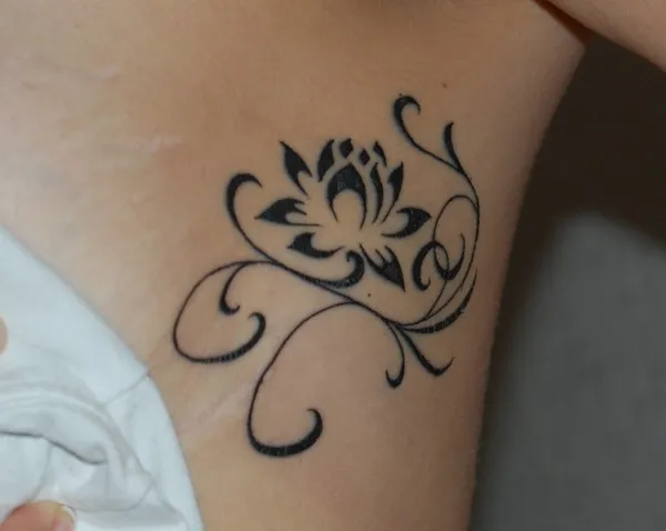 Real community tattoo placement: Kimba - Lotus