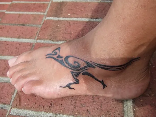 Real community tattoo placement: Larry - Roadrunner