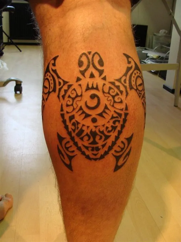 Real community tattoo placement: Lars - Nissen turtle