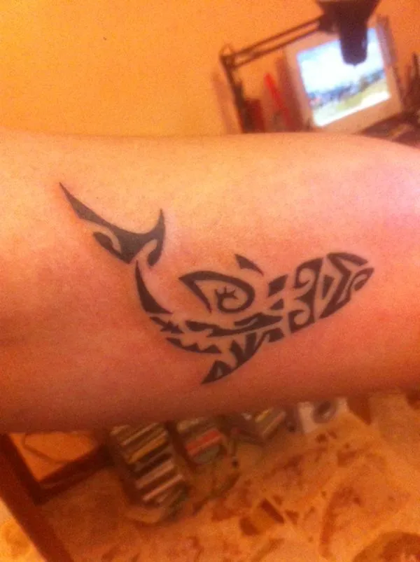 Real community tattoo placement: Lorenzo - Shark