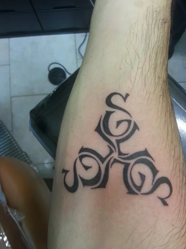 Real community tattoo placement: Luca - Triskell S+G+I+L