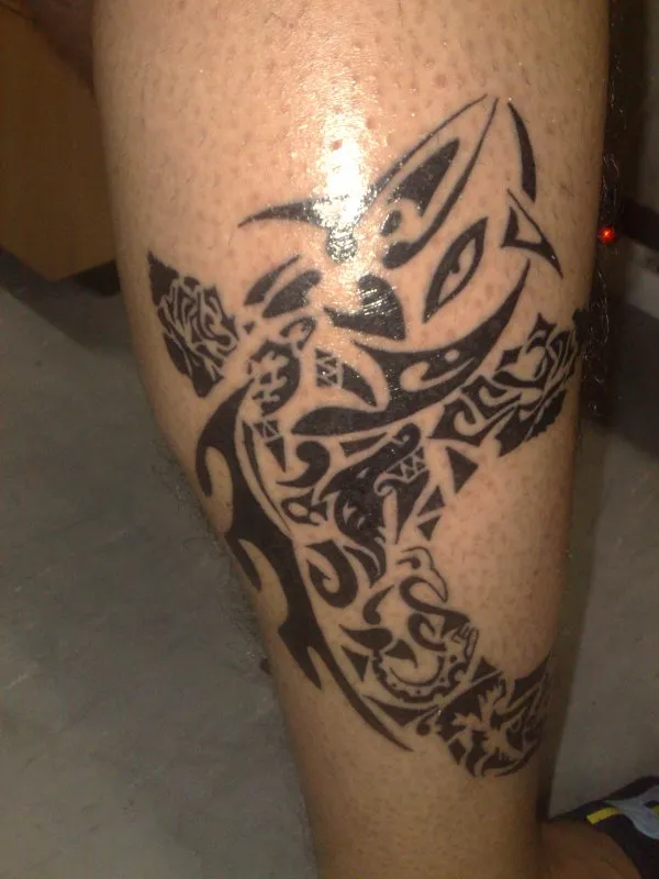 Real community tattoo placement: Luigi - Composite koi