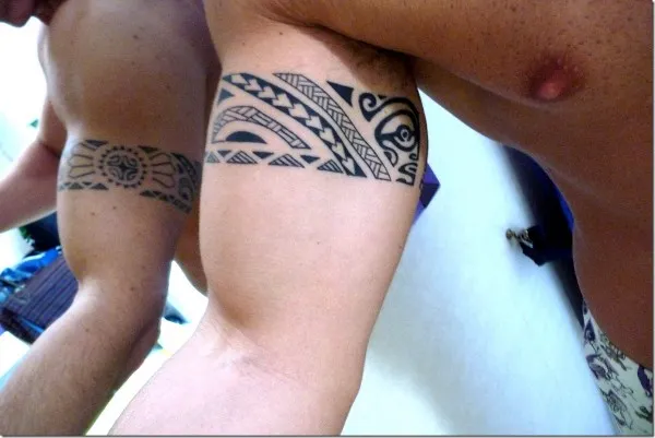 Real community tattoo placement: Luigi - Polynesian armband