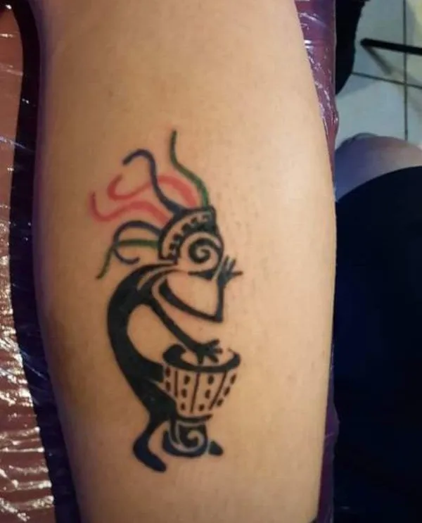 Real community tattoo placement: Manuel - Kokopelli