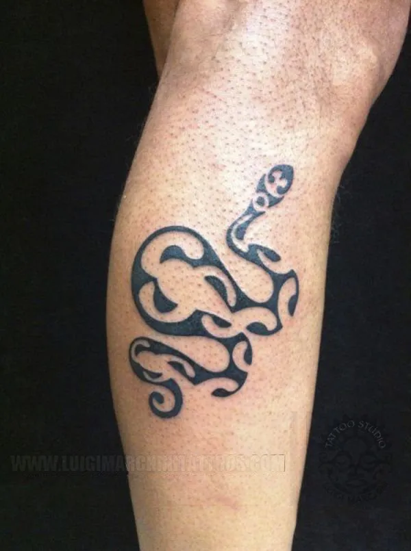 Real community tattoo placement: Marchini - Snake