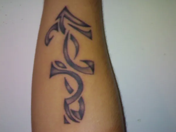 Real community tattoo placement: Marco - Sagittarius