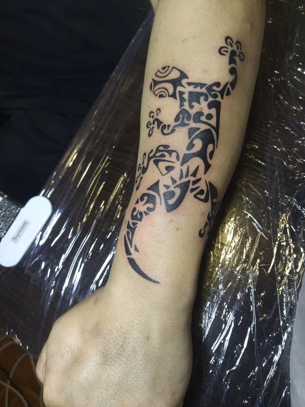 Real community tattoo placement: Marco - Gecko