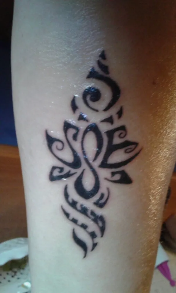 Real community tattoo placement: Maria - S+E lotus