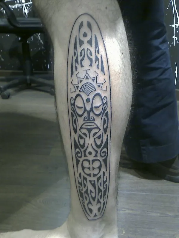 Real community tattoo placement: Mario - Longboard