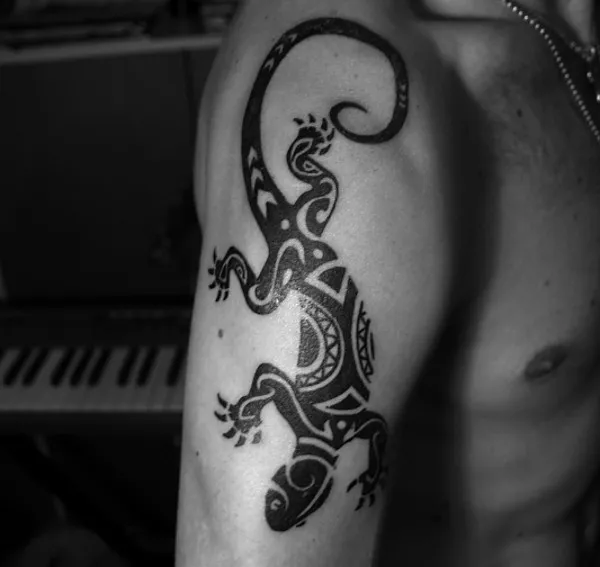 Real community tattoo placement: Marko - Lizard