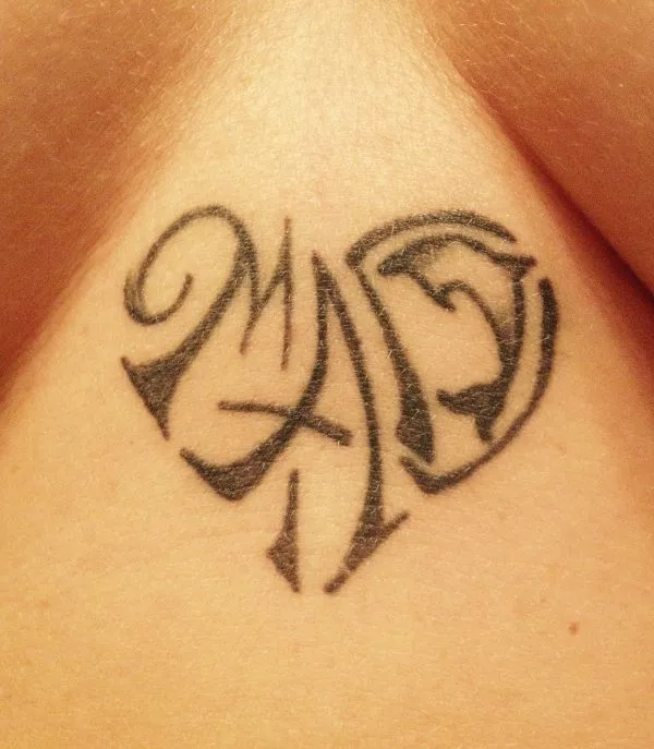 Real community tattoo placement: Marta - MAD heart