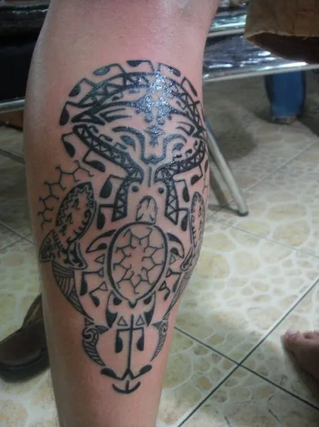 Real community tattoo placement: Michi - Polynesian Ocean