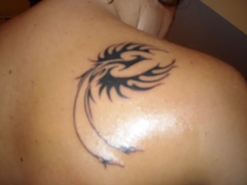 Real community tattoo placement: Michy - Fenice