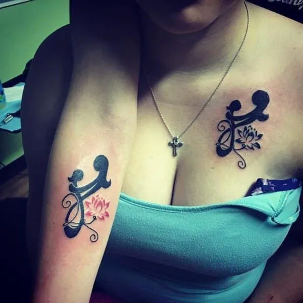 Real community tattoo placement: Nikki - Mother lotus