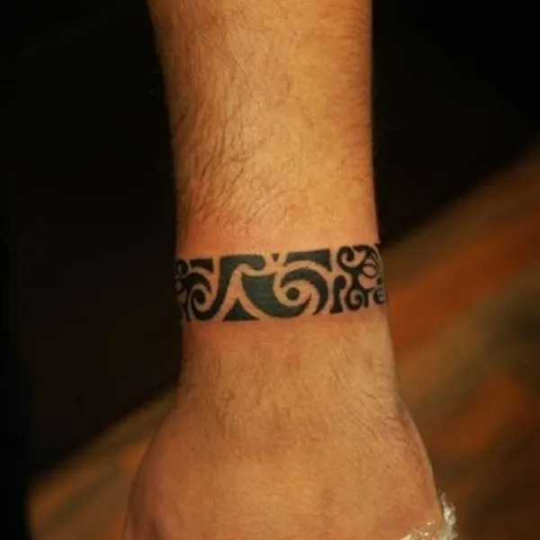 Real community tattoo placement: Pacho - wrist band