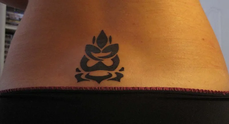 Real community tattoo placement: Pamela - Buddha on lotus