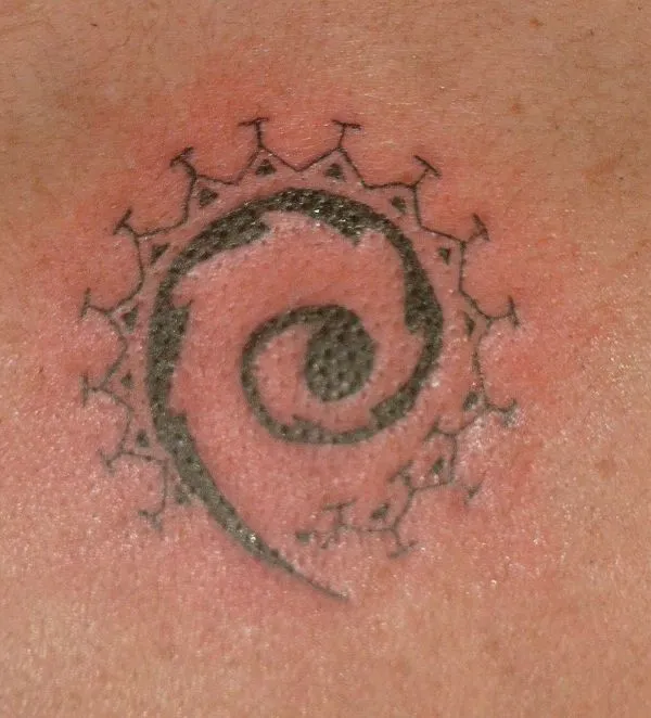 Real community tattoo placement: PapaChangoArt - Newborn