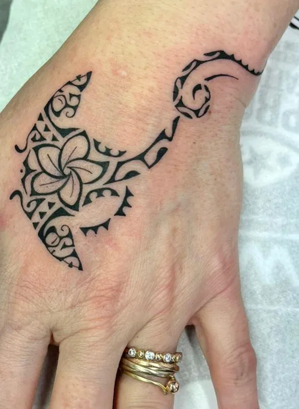 Real community tattoo placement: Pavla - Tahe