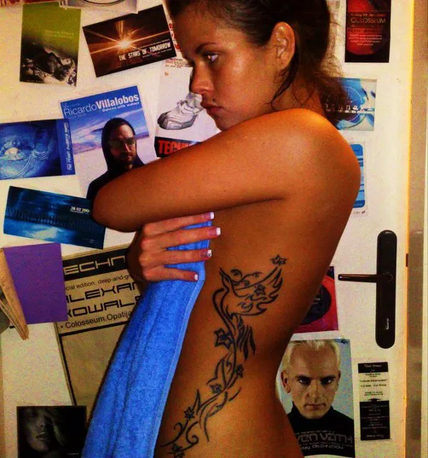 Real community tattoo placement: Petra - phoenix and ivy