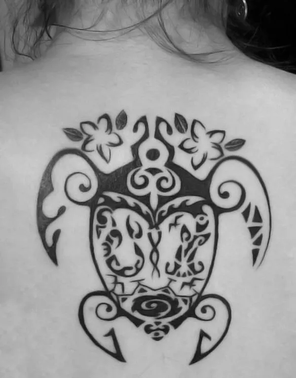 Real community tattoo placement: Family turtle