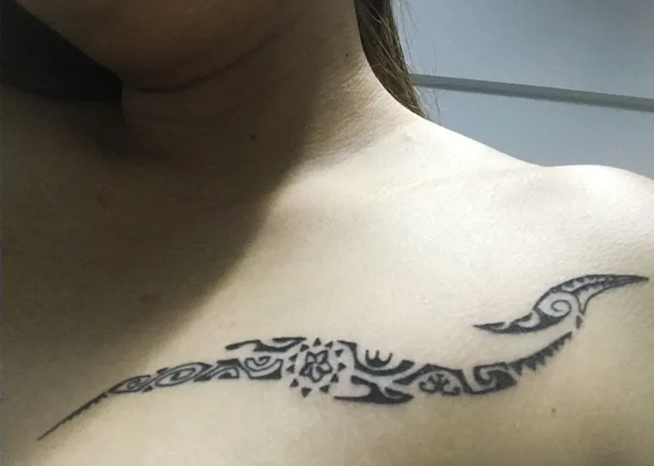 Real community tattoo placement: Porpeaw - Awhina