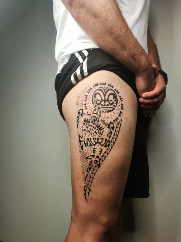 Real community tattoo placement: Ricardo - Ahopapaa