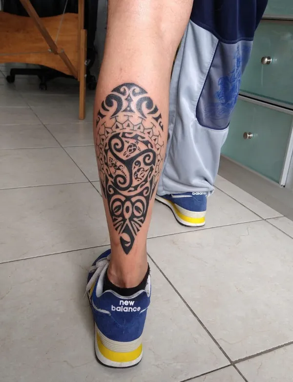 Real community tattoo placement: Ricardo - Mauri roa