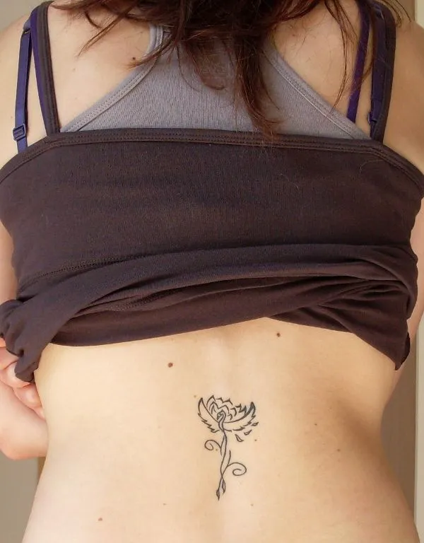Real community tattoo placement: Rosachiara - Phoenix and lotus