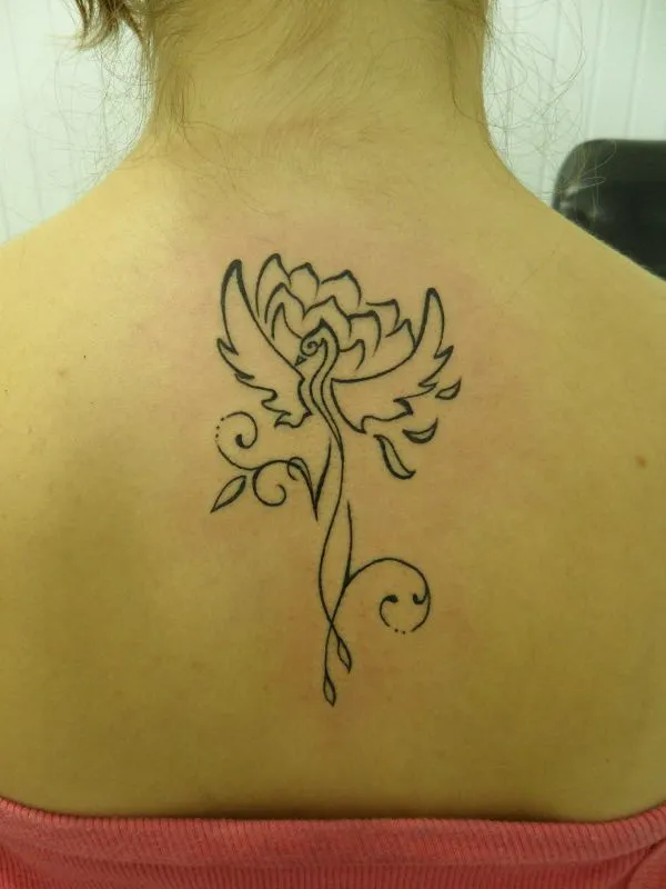 Real community tattoo placement: Sam - Phoenix lotus