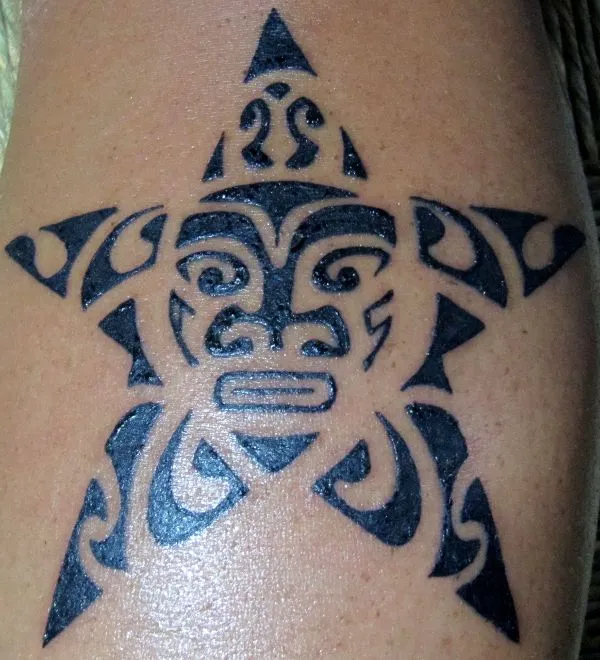 Real community tattoo placement: Seba - Turtle star