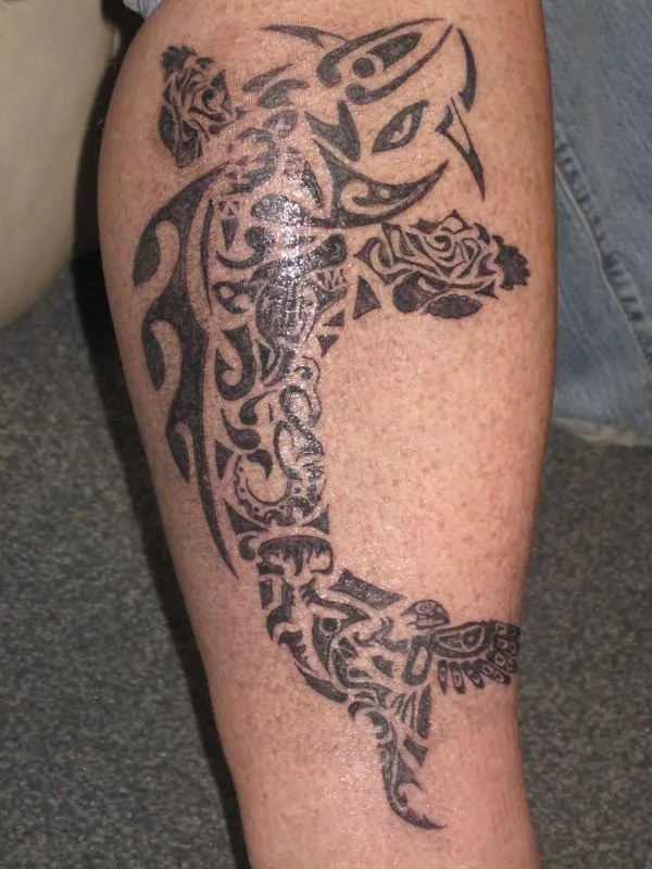 Real community tattoo placement: Shaun - Composite Koi