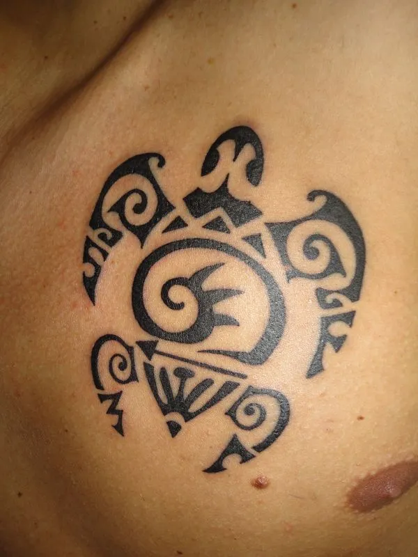 Real community tattoo placement: Stefano - FAMS turtle