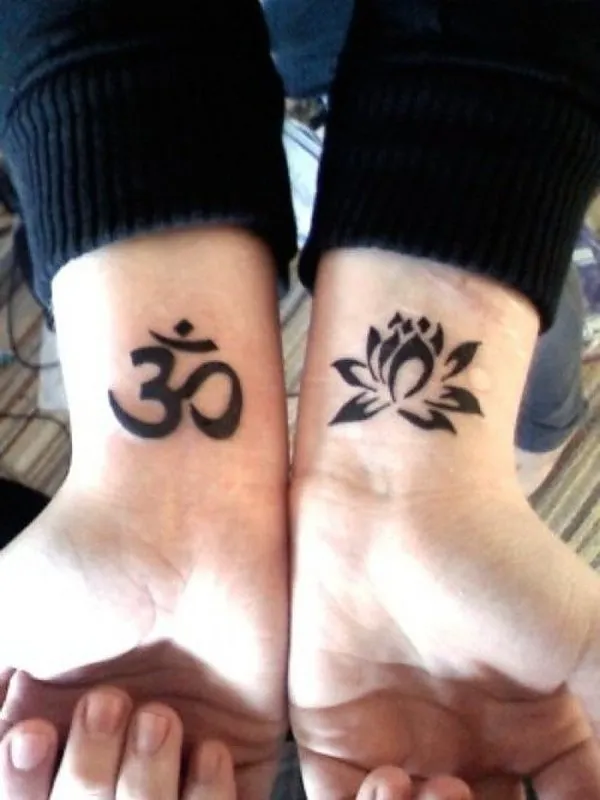 Real community tattoo placement: Steph - Lotus aum