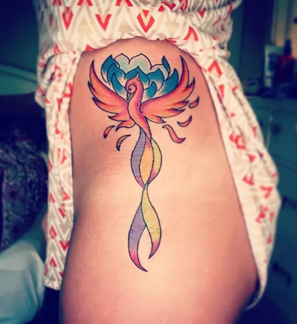 Real community tattoo placement: Sydney - phoenix lotus