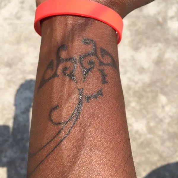 Real community tattoo placement: Sylvia - Manta
