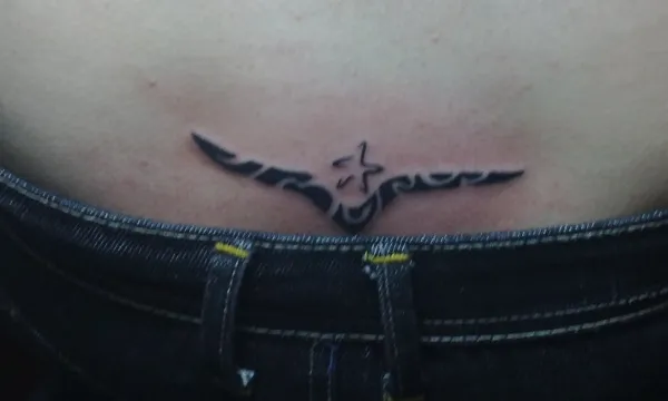 Real community tattoo placement: Thao - Seagull & star