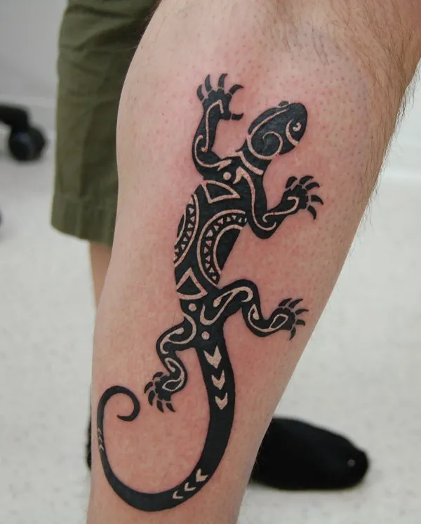 Real community tattoo placement: Thomas - Lizard