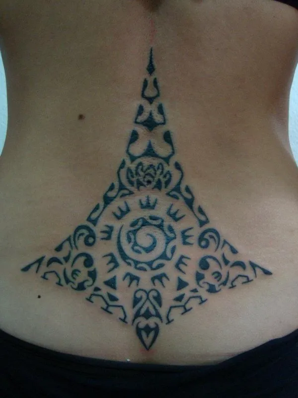 Real community tattoo placement: Tiki tattoo - Maramatanga