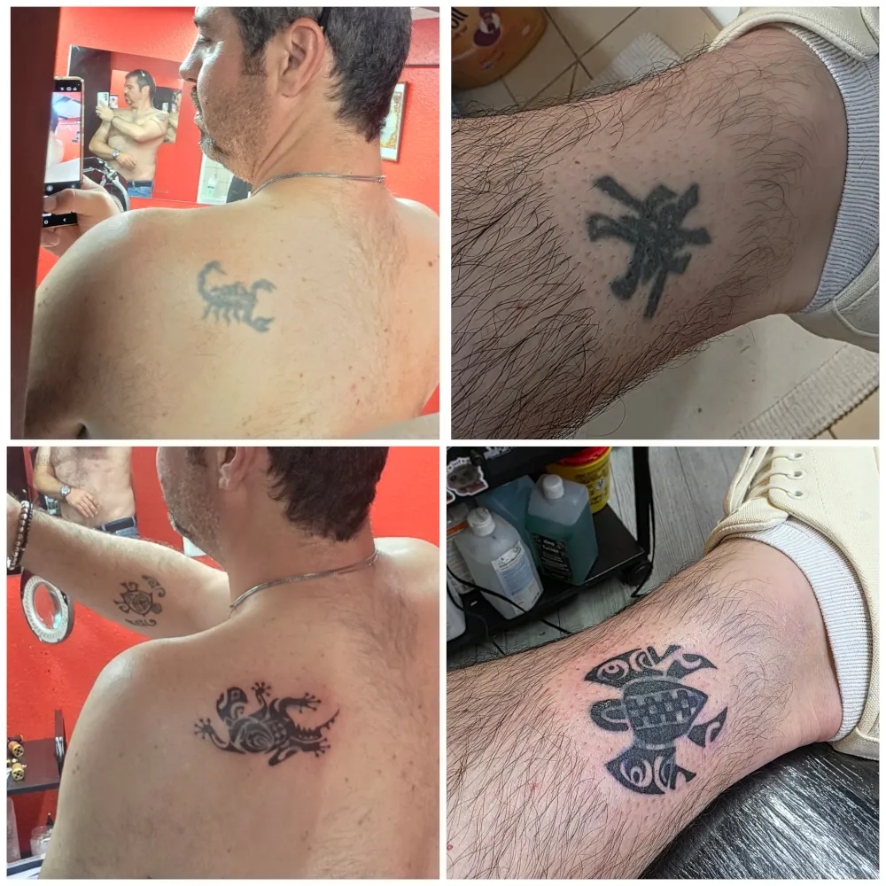 Real community tattoo placement: Tito - Coverups