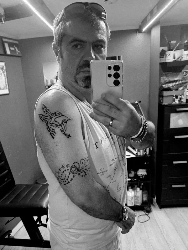 Real community tattoo placement: Tito - Manu hÅ«