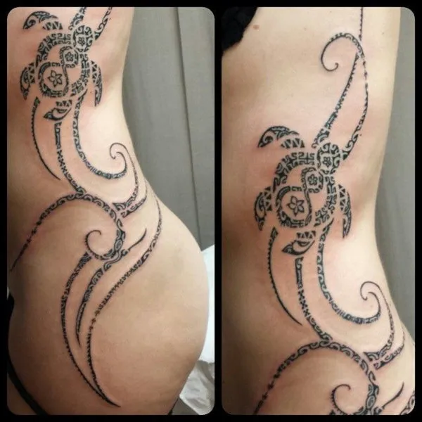 Real community tattoo placement: Vanessa - Hui composition