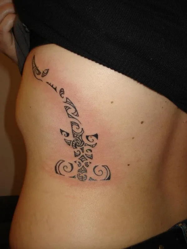 Real community tattoo placement: Victoria - Maori shark