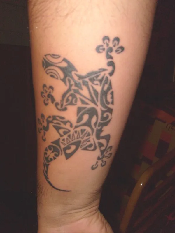 Real community tattoo placement: Vincenzo - Gecko