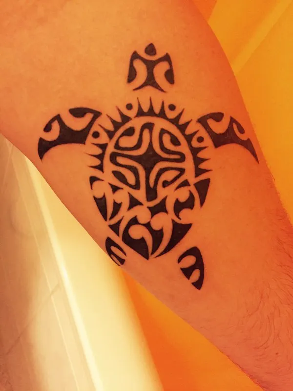 Real community tattoo placement: Vivienne - VIVO turtle