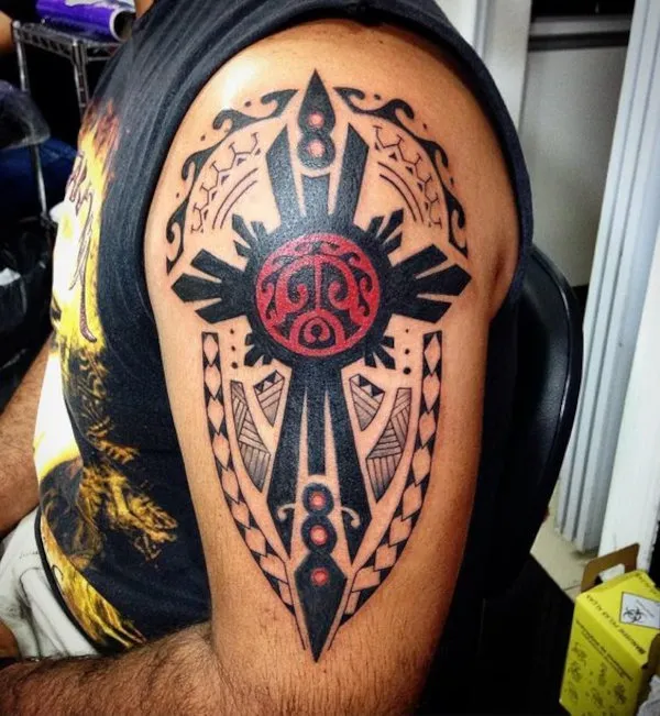 Real community tattoo placement: Wili - Filipino sun turtle