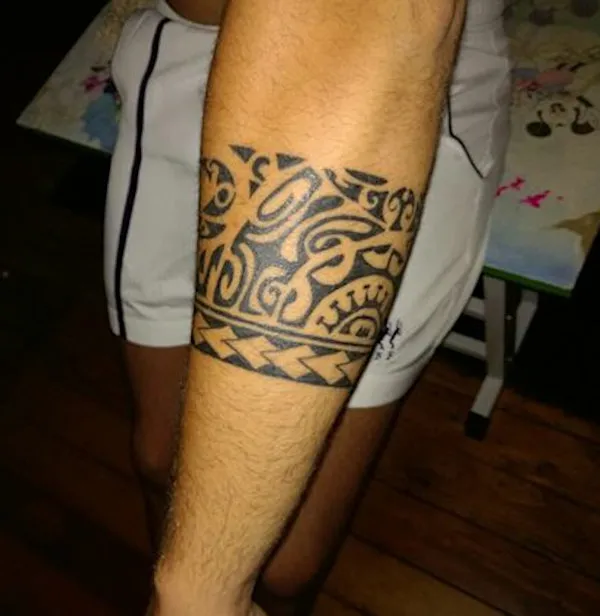 Real community tattoo placement: Zak - mahurutanga